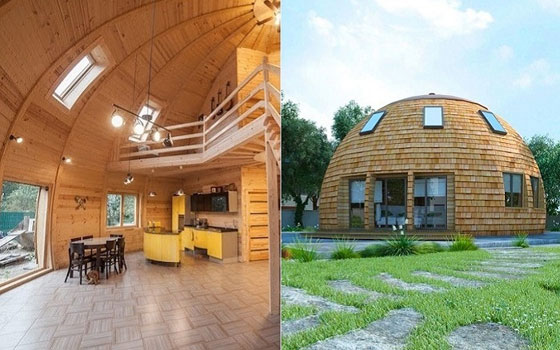 Куполна къща в покрайнините на града – по-евтина от апартамент в столицата