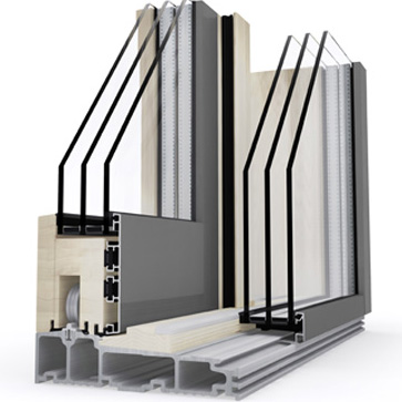 Енергийноефективни рамки за прозорци Hebeschiebetür HS 330