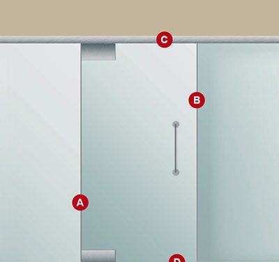 Уплътнители за стъклени врати и витрини