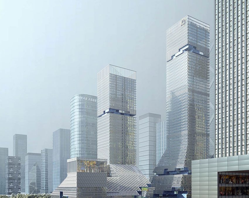Mecanoo представя своето предложение за банков комплекс с театрална фасада