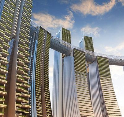 Raffles City – остъкляване на рекордна височина!