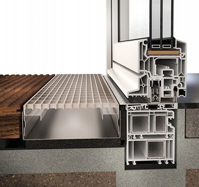 Века представя новият нулев праг по DIN 18040 за профилна система Softline 82 MD