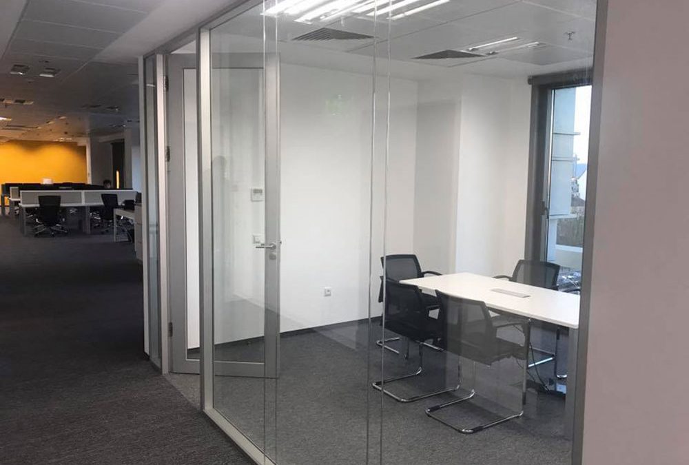 Единични и двойни шумоизолирани офис преградни стени