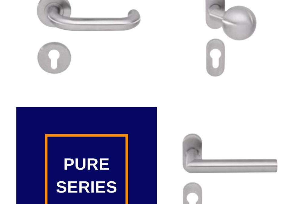 Дръжки за врати от колекция Pure на Dormakaba