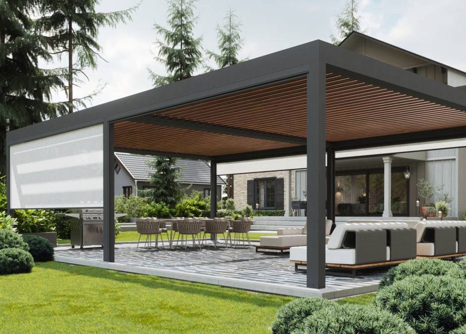 Алуминиевата пергола Skyvi сега и в Европа