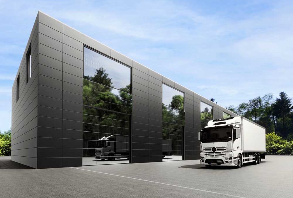 Нови повърхности за индустриална секционна врата Hörmann Vitraplan