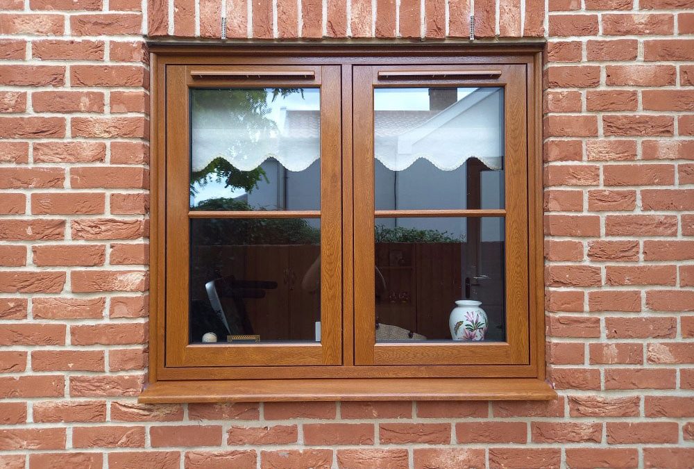 ПВЦ дограма от златен дъб с Фолксваген механизъм