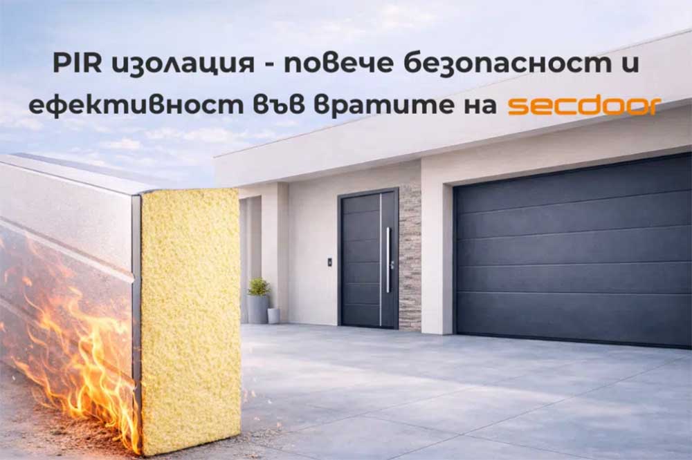 PIR изолацията – повече безопасност и ефективност във вратите на Secdoor